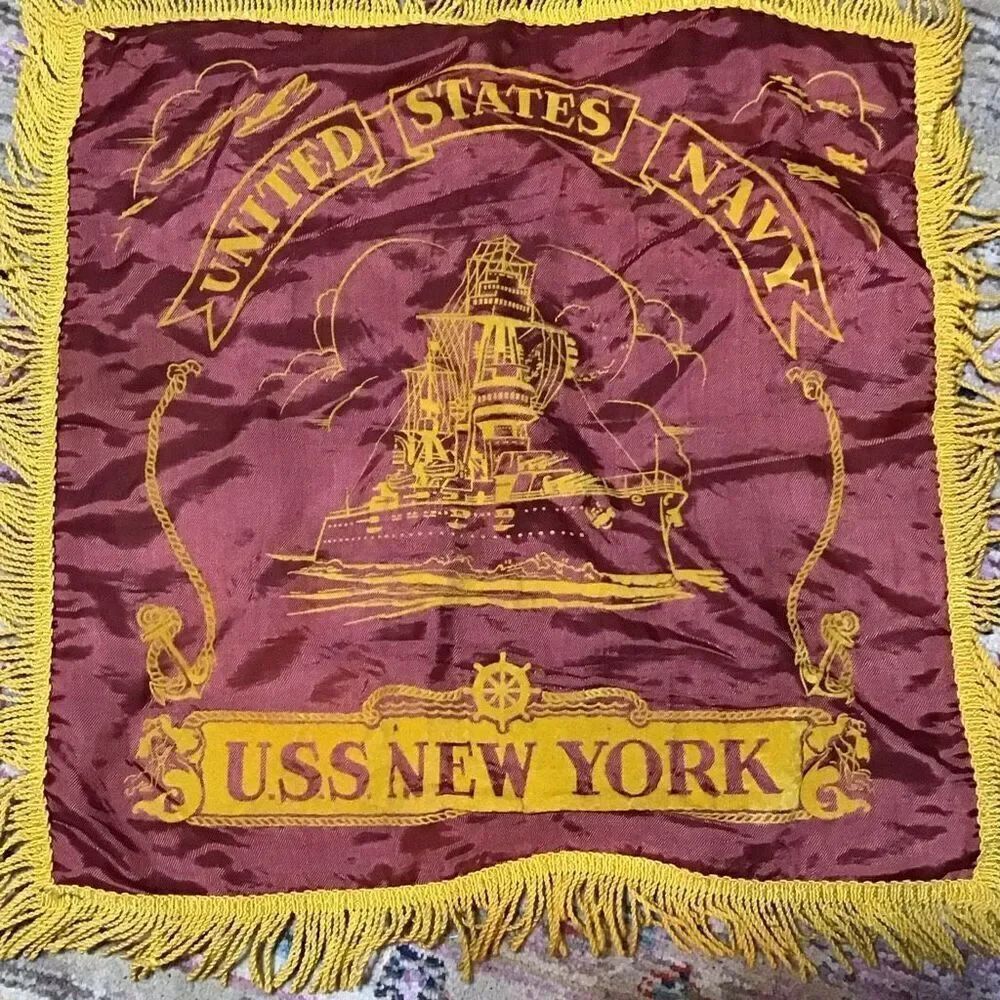 Vintage US Navy, New York pillow sham